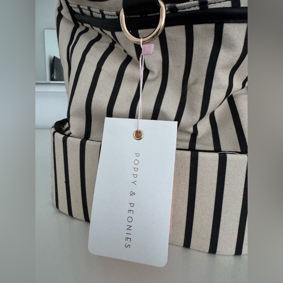 Poppy and Peonies Voyager Black Stripe - Picture 7 of 10